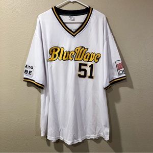 Throwback Ichiro Suzuki #51 Orix Blue Wave Jersey Men’s Size XXL New